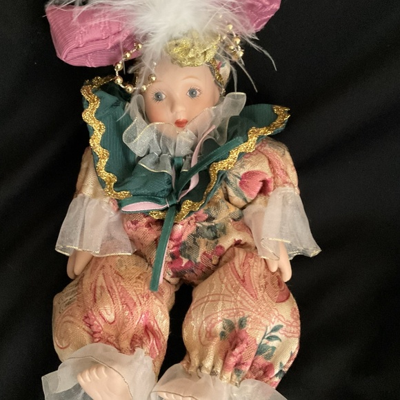 New Fairy Doll Made with Broccade, Lace, Ribbons and Feathers. Mint Condition - Picture 2 of 2